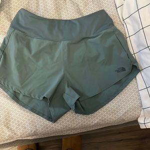 North face shorts blue
